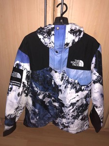 north face mountain print jacket