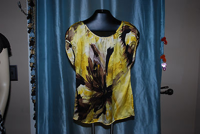 CACHE SILK BLOUSE SIZE M MEDIUM SILK
