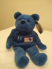 SALVINO'S BAMMERS Bear DREW BLEDSOE  11 1/1999 GREAT PATRIOTS COLLECTABLE