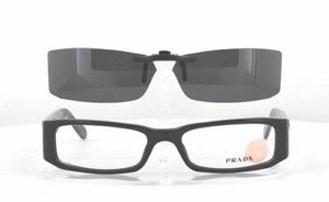 prada clip on sunglasses