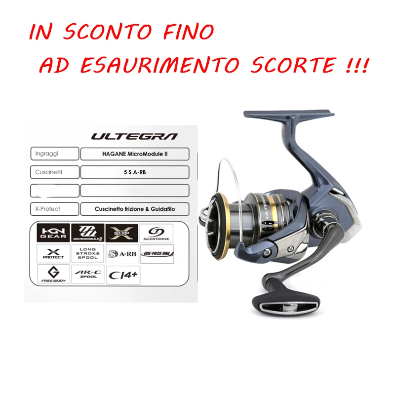 IN SCONTO MULINELLO SHIMANO ULTEGRA FC SPECIALE SPINNING MARE E FIUMI