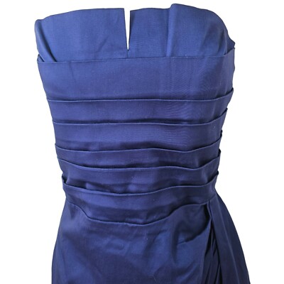 Asos Royal Blue Cocktail Dress Sz 6 Strapless Pleated Side Ruching Boned Bodice | eBay Asos Royal Blue Cocktail Dress Sz 6 Strapless Pleated Side Ruching Boned Bodice | eBay