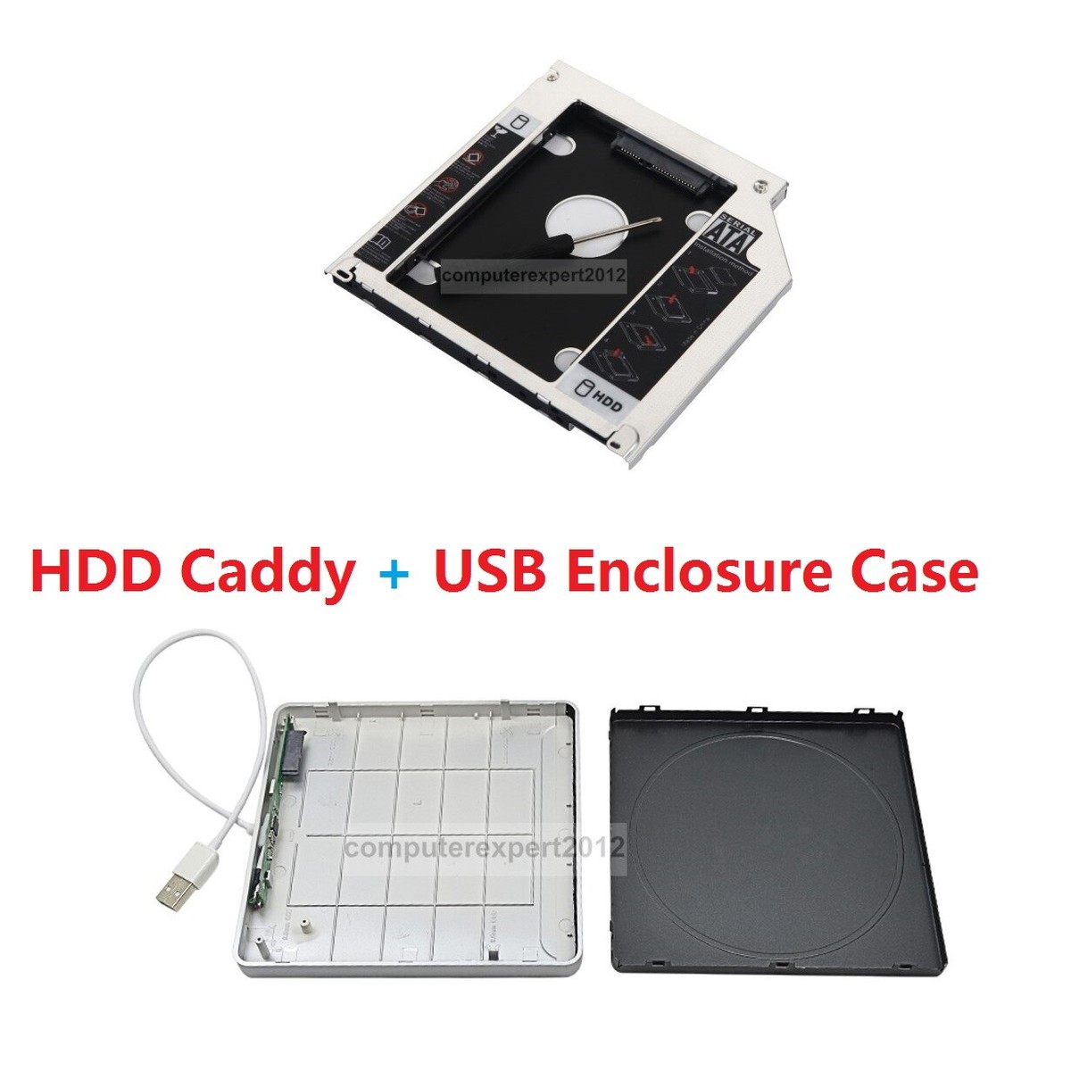 Nuovo 9.5 Millimetri 2nd HDD Caddy Per Macbook Pro Unibody - Foto 5