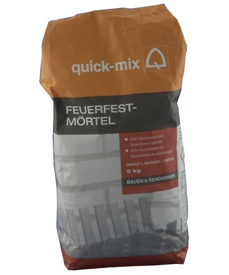 Feuerfestermörtel, (Hafnermörtel, bis 1000° C, für Öfen, Kamine ) 5 Kilo