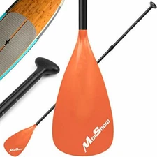 SUP PADDLES Adjustable Stand-Up Paddle Oars for Paddleboard Orange 3-Pc MOISHOW