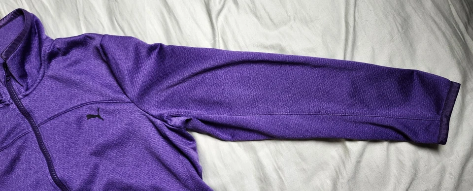 Chaqueta Puma Track Talla Grande Color Púrpura Cremallera Completa Logo Bolsillos Poliéster Foto 2 de 4
