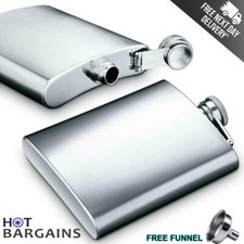 Stainless Steel Hip Flask for Whisky Alcohol Pocket Drink Bottle up to 18oz