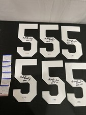 Lot Of 6 Robert Brazile Signed Houston Oilers FOOTBALL JERSEY NUMBER 