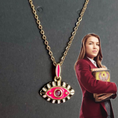 House of Anubis Inspired Pendant Necklace Egyptian Eye of Horus SS Gold Plated