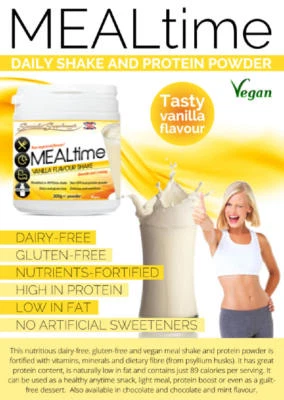 SPECIALIST SUPPLEMENTS LTD Mealtime Soya Protein isolate | Chocolate | Vanilla Flavour Shake | Gluten Free