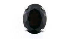 8x6 Oval Black Onyx Gemstone Gem Stone Sterling Silver Tie Tack ESTT273/6925