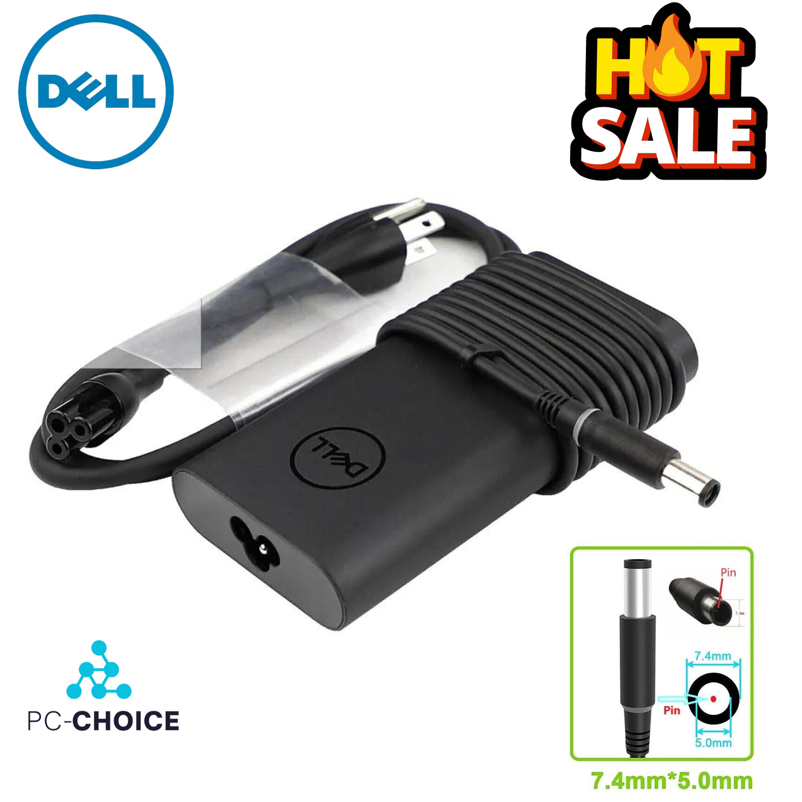 Laptop Charger 7.4mm Tip &power Cord