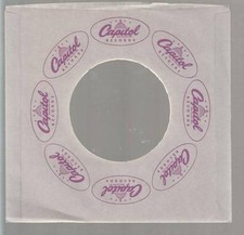 Company Sleeve 45 CAPITOL Grey w/ Maroon Repeating Logo on