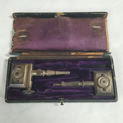 Antique Point Beam Compass Set Precision Drawing, Architect Tools Brass, Steel