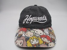 Harry Potter Hogwarts Hat Cap Gray Strap Back Adjustable Chibi Characters