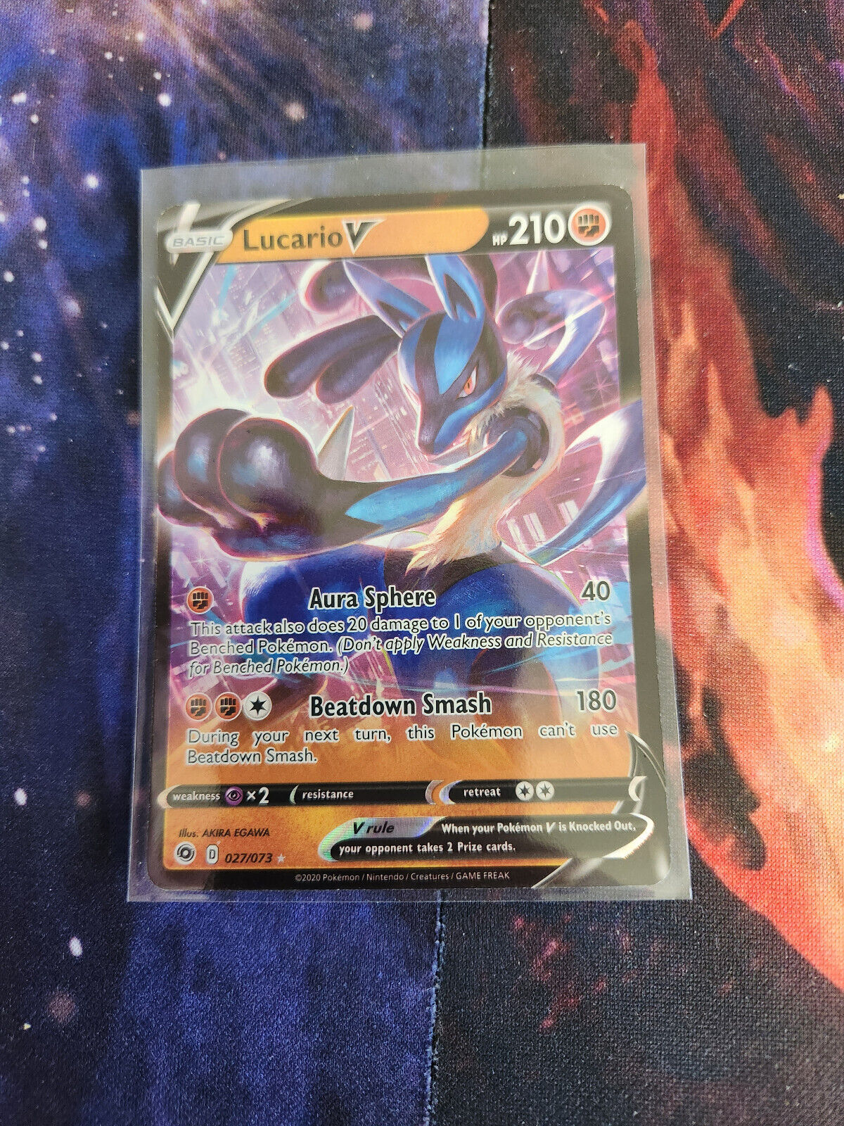 Mavin  Lucario V 027/073 Champions Path - NM Ultra Rare Full Art Pokemon  Card