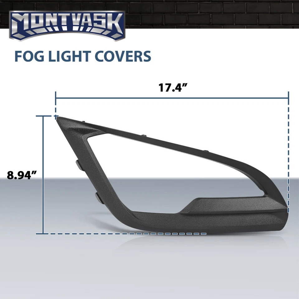 Bisel de la lámpara de cubierta de luz antiniebla apto para Ford EcoSport 2018-2021 lado izquierdo + derecho Foto 3 de 4