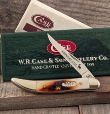 2005 Case XX Beautiful Genuine Midnight Stag 3" Tiny Texas Toothpick 510096 SS