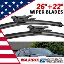 Front Windshield Wiper Blades For TOYOTA Sequoia 08-21 Tundra 07-21 26" 22"