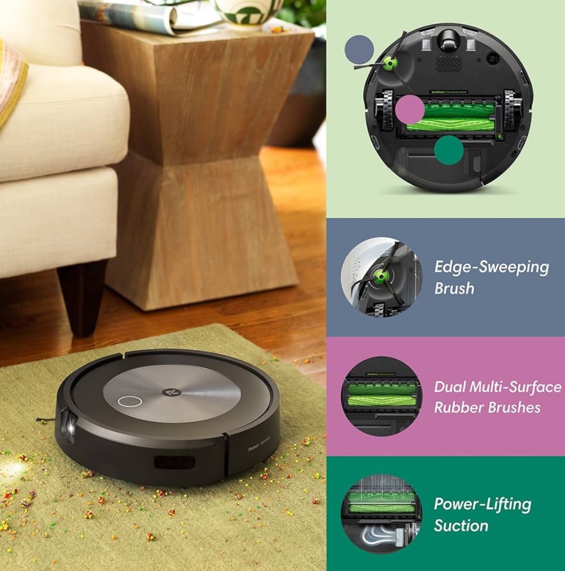 iRobot Roomba i7 Robot Vacuum Cleaner - Black (7150) for sale