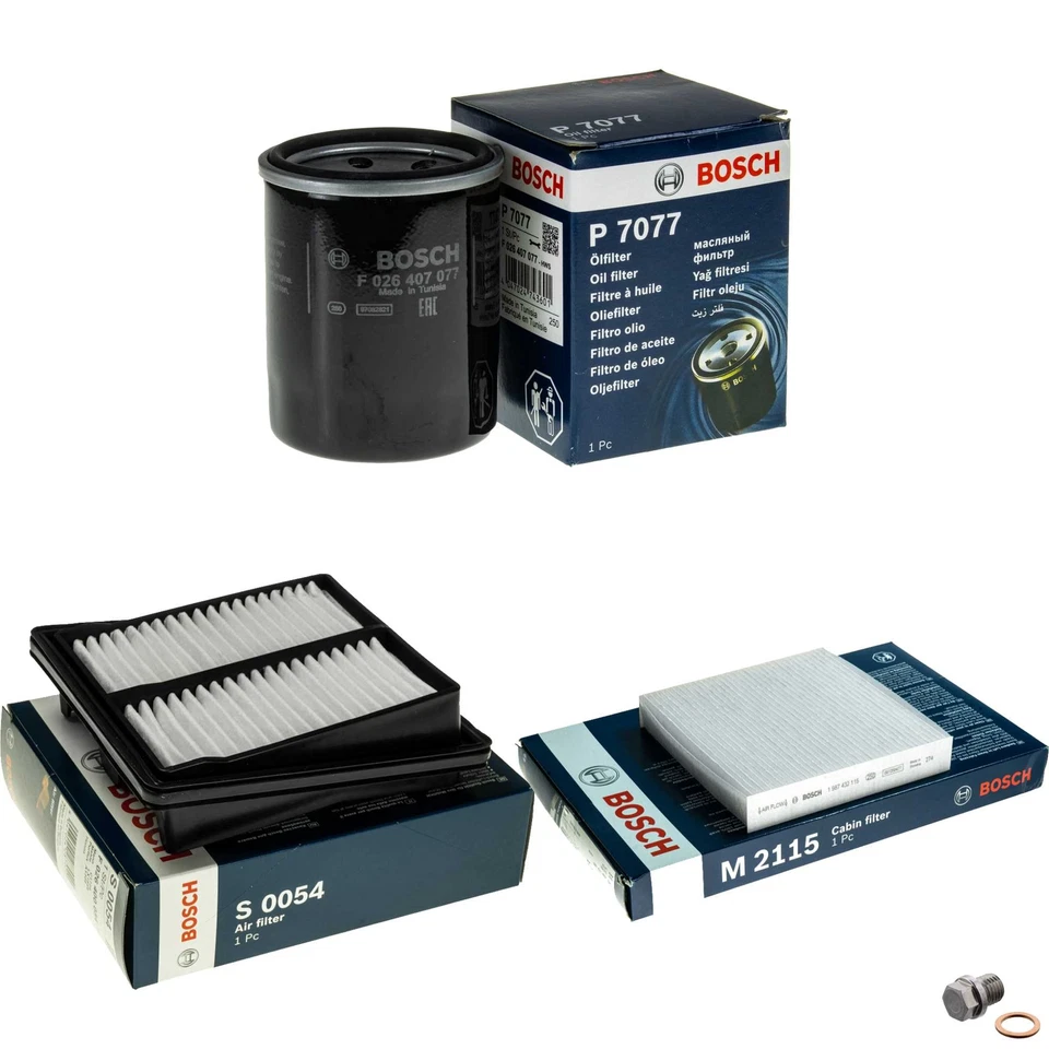 BOSCH Inspektionspaket Filterset für Honda Jazz II GD_ GE3 GE2 1.3 iDSi