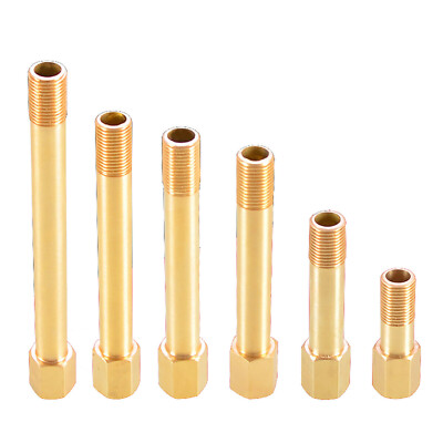 Hahnverlängerung 1/8''1/4''3/8'' Messing Gewindefitting Muffennippel Verlängerung