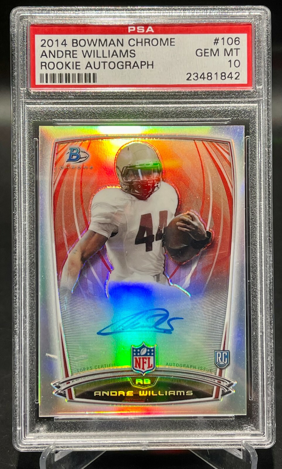 Andre Williams Bowman Chrome Rookie Autograph #106 Base
