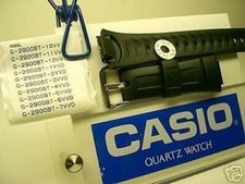 Correa de reloj Casio G-2900 BT, G-2900 F correa de resina negra