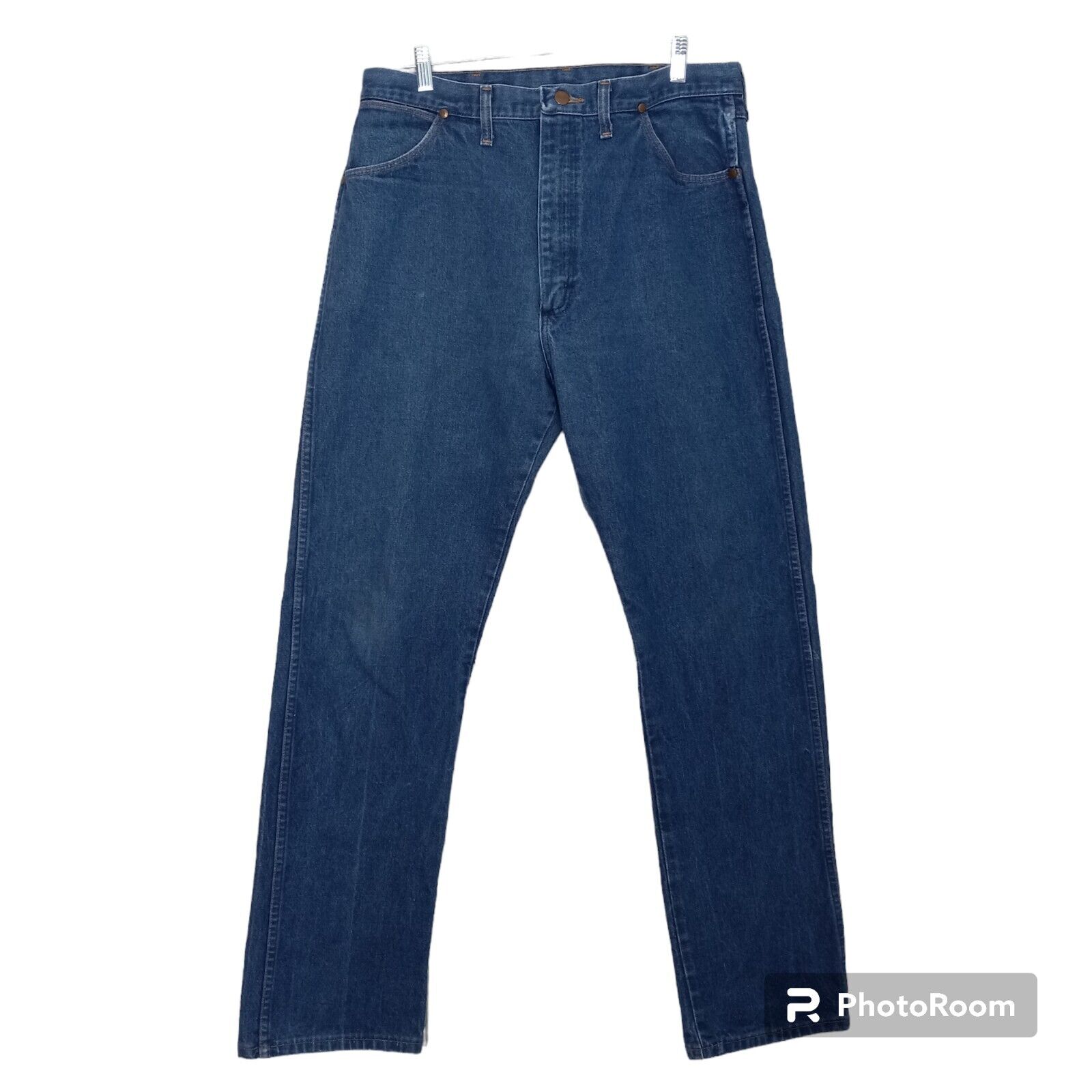 Wrangler Jeans Men's 38x34 VTG Zip Fly Blue Denim… - image 1