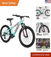 Durable Flatrock 7-Speed Mountain Bike for Tr...