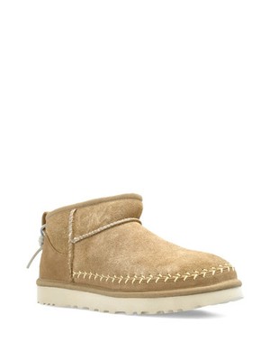 UGG Classic Ultra Mini Biarritz Boots Mustard Seed Women s 9 New $190