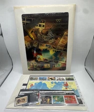 USPS 1991 Commemorative Stamp Collection - book, sealed stamps packet #8880