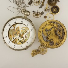 Rare Repeater Fusee Pocket Watches Movements Parts Men's no duplex RAR