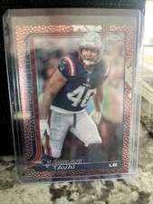 2025 TOPPS CHROME JAHLANI TAVAI LEATHER REFRACTOR