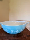 Vintage Pyrex Amish butterprint 444 turquoise cinderella Mixing bowl