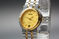 [Quasi come nuovo] Orologio da uomo Gucci 9000M 32 mm quadrante oro data...