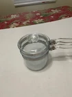PYREX #6283 Clear Glass Flameware Double Boiler w/Lid 1.5 Qt