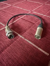 3 Pin Amphenol To XLR Mic Cable Adapter Male - Male  PLEASE READ DESCRIPTION