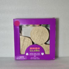 Mondo Llama Paint Your Own Wood Characters Kit paint brushes included