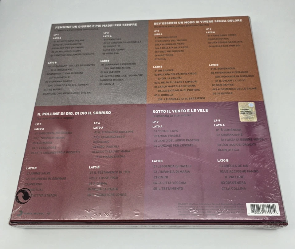 Fabrizio De André – Tu Che M’ascolti Insegnami – Box 8 LP Ed. Limitata Numerata - Image 2 of 3