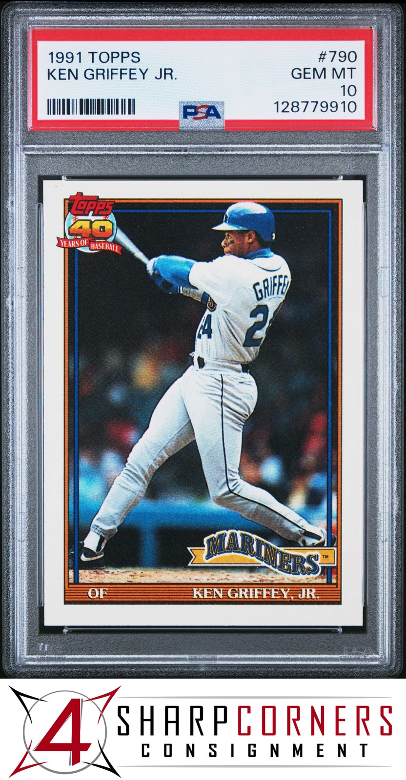 1991 TOPPS #790 KEN GRIFFEY JR. MARINERS HOF PSA 10