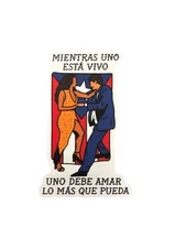 Bad Bunny Premium Sticker DTMF Mientras Uno Este Vivo Debe Amar Lo Mas Que Pueda