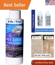Wet Look Natural Stone Sealer. Durable, Long-Lasting Gloss Protection. Interi...