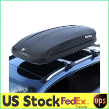 165lb Heavy-duty Weatherproof Hard Shell Rooftop Cargo Box Carrier 12cuft Wlock