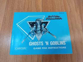 MINTY BOX CIB Hangtab Ghosts 'N Goblins 1st Print complete in nintendo nes lot