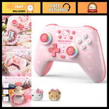 Cute Wireless Game Controller for Switch OLED Lite, PC, Android - No Drift, RGB,
