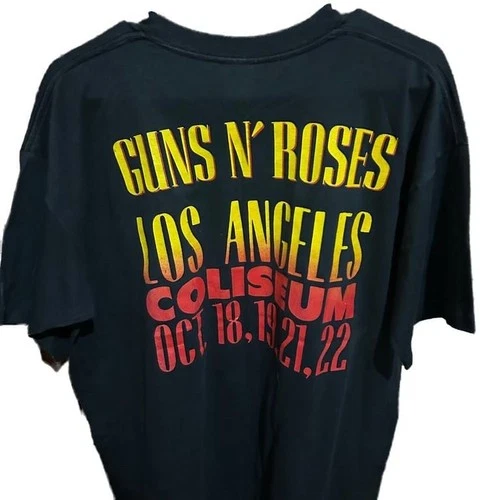Guns N' Roses 'Stoned in LA' Concert T-Shirt 1980s vintage concert t-shirt, vintage, single stitch, B+ condition