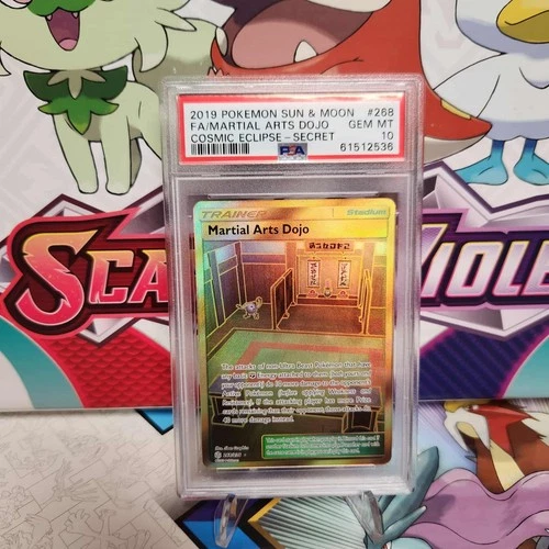 PSA 10 Martial Arts Dojo 268/236 Gold - Cosmic Eclipse - Pokemon TCG -SHIPS FAST