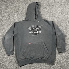 VTG Ecko Unltd Hoodie Mens 2XL Gray Fleece He...