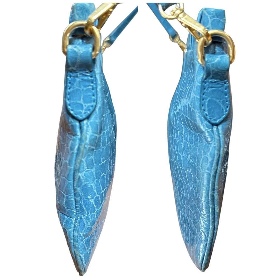Miu Miu shoulder bag, embossed, blue — image 4